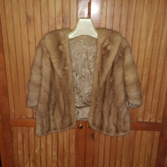 Jackets & Blazers - Hand Pieced Blonde Mink Cape/Stole